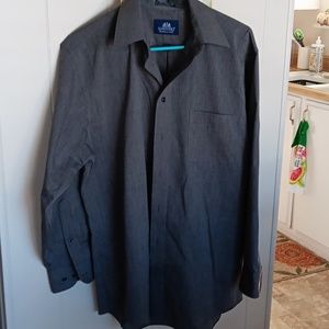 Stafford wrinkle free gray dress shirt 15 1/2. Mens.